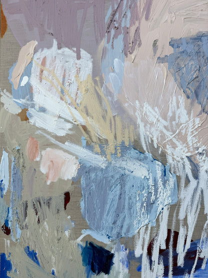 Australian abstract artist | large blue painting | modern art | Perth artist