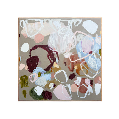 Australian abstract artist | large colourful painting | modern art | Perth artist