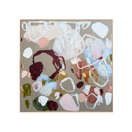 Australian abstract artist | large colourful painting | modern art | Perth artist