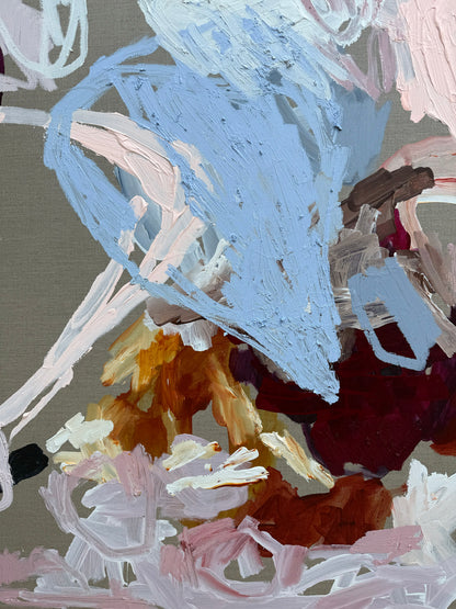 Australian abstract artist | large colourful painting | modern art | Perth artist