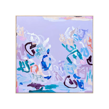 Australian abstract artist | purple painting | modern art | Perth artist