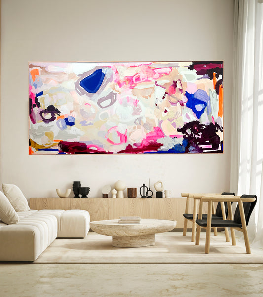 Contemporary abstract artist | large painting | Rebecca Koerting | Perth artist