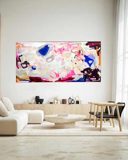 Contemporary abstract artist | large painting | Rebecca Koerting | Perth artist