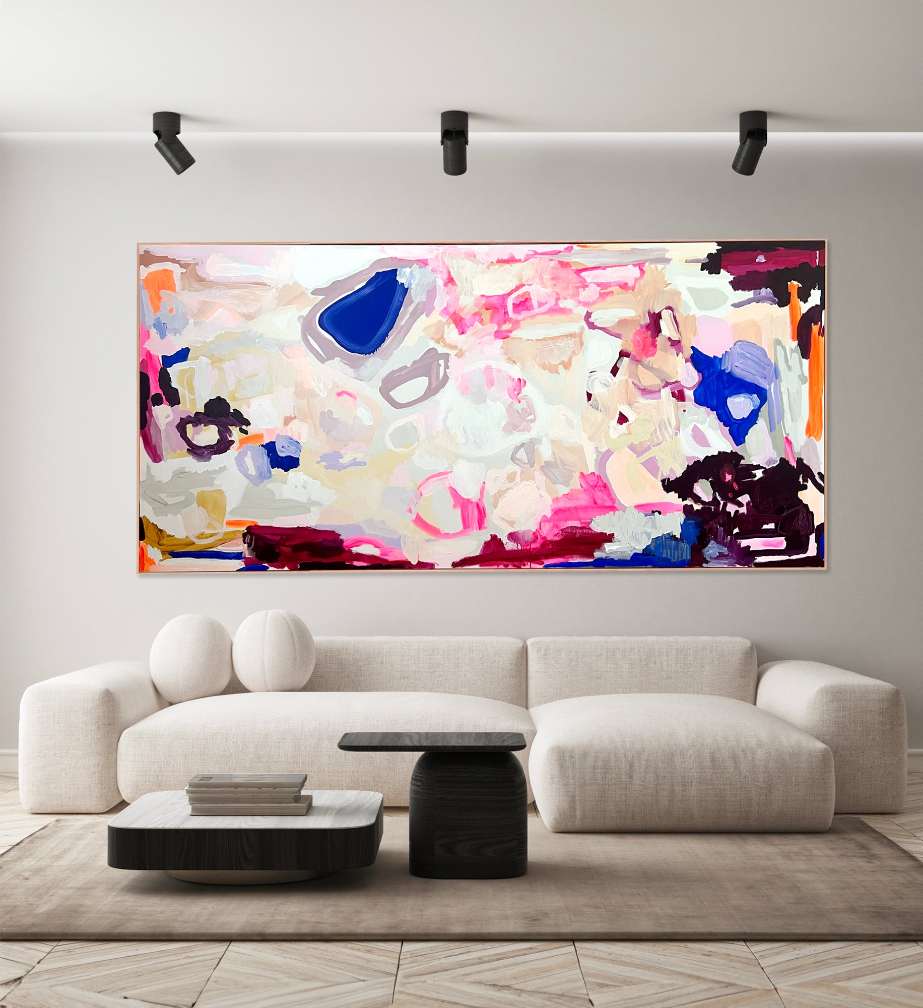 Contemporary abstract artist | large painting | Rebecca Koerting | Perth artist