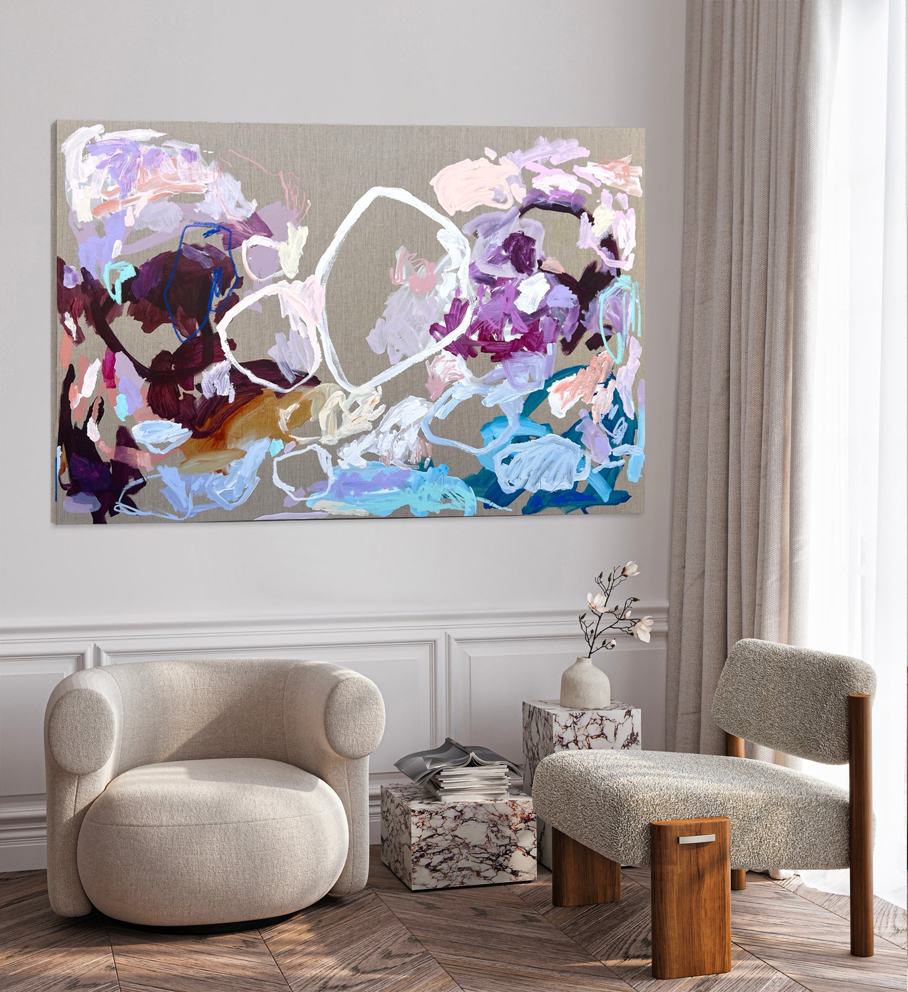 Contemporary abstract artist | Buy painting perth | Rebecca Koerting | Australian artist