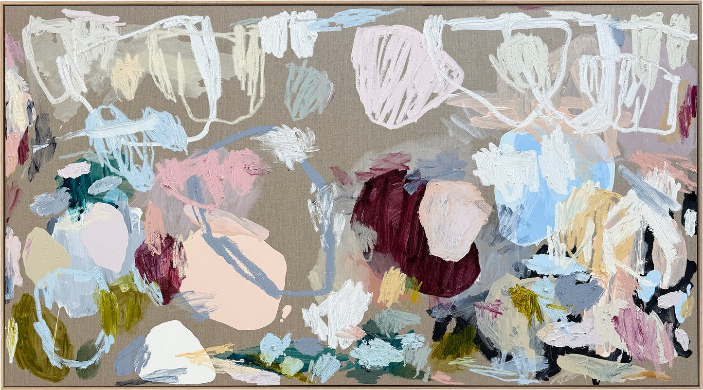 Western Australian artist | large colourful painting | modern art | Perth artist