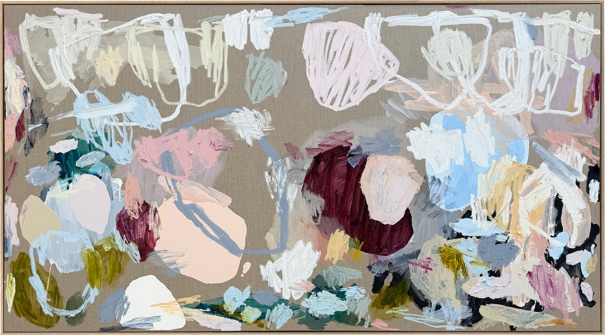 Western Australian artist | large colourful painting | modern art | Perth artist