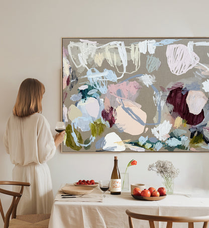 Western Australian artist | large colourful painting | modern art | Perth artist
