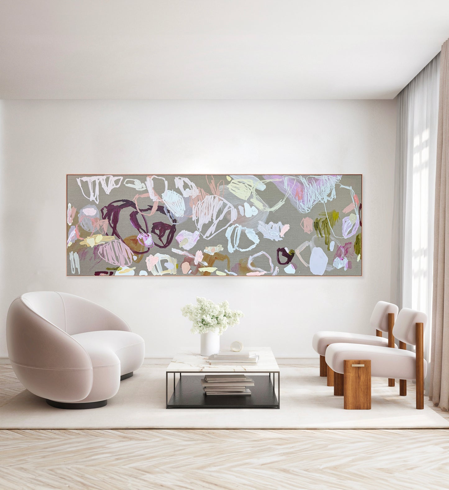 Western Australian artist | large colourful painting | modern art | Perth artist