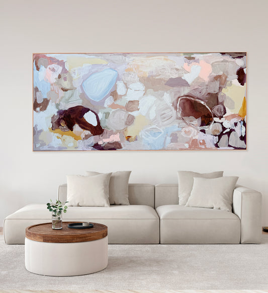 Australian abstract artist | large colourful painting | modern art | Perth artist