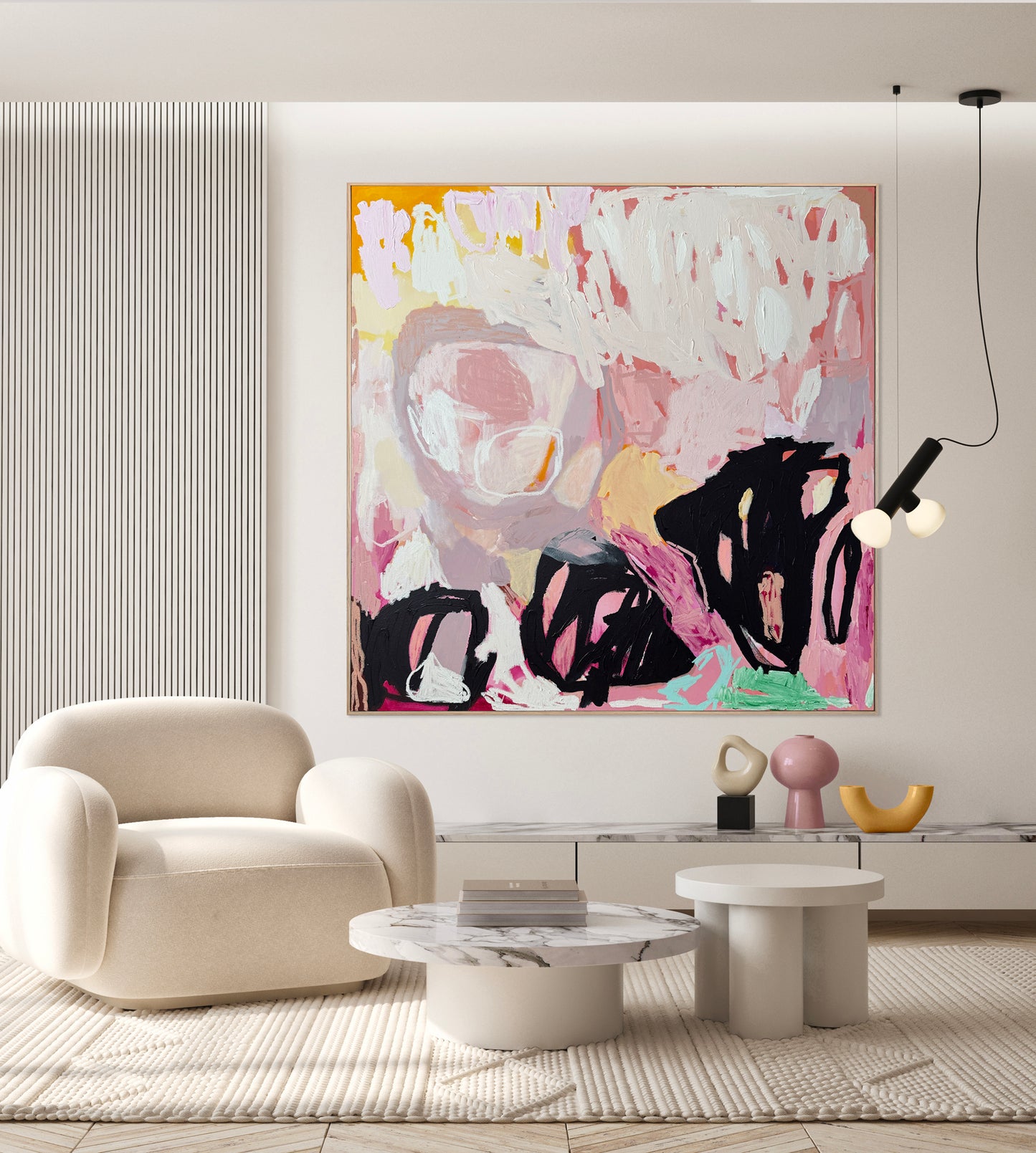 Australian abstract artist | large colourful painting | modern art | Perth artist