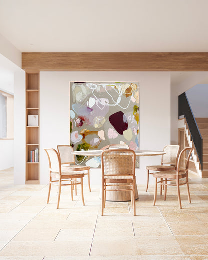 Australian abstract artist | large colourful painting | modern art | Perth artist