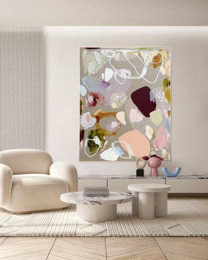 Australian abstract artist | large colourful painting | modern art | Perth artist