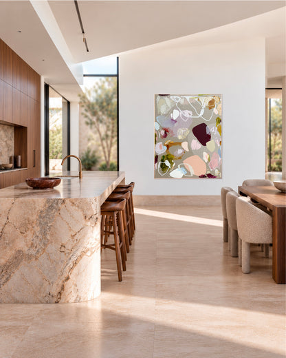 Australian abstract artist | large colourful painting | modern art | Perth artist