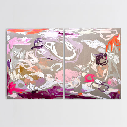Australian abstract artist | purple painting | modern art | Perth artist