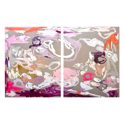 Buy abstract art Australia | purple painting | modern art | Perth artist