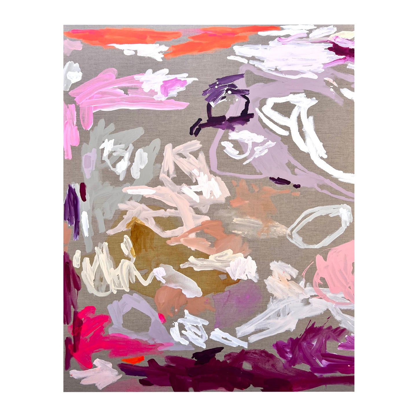 Buy abstract art Australia | purple painting | modern art | Perth artist