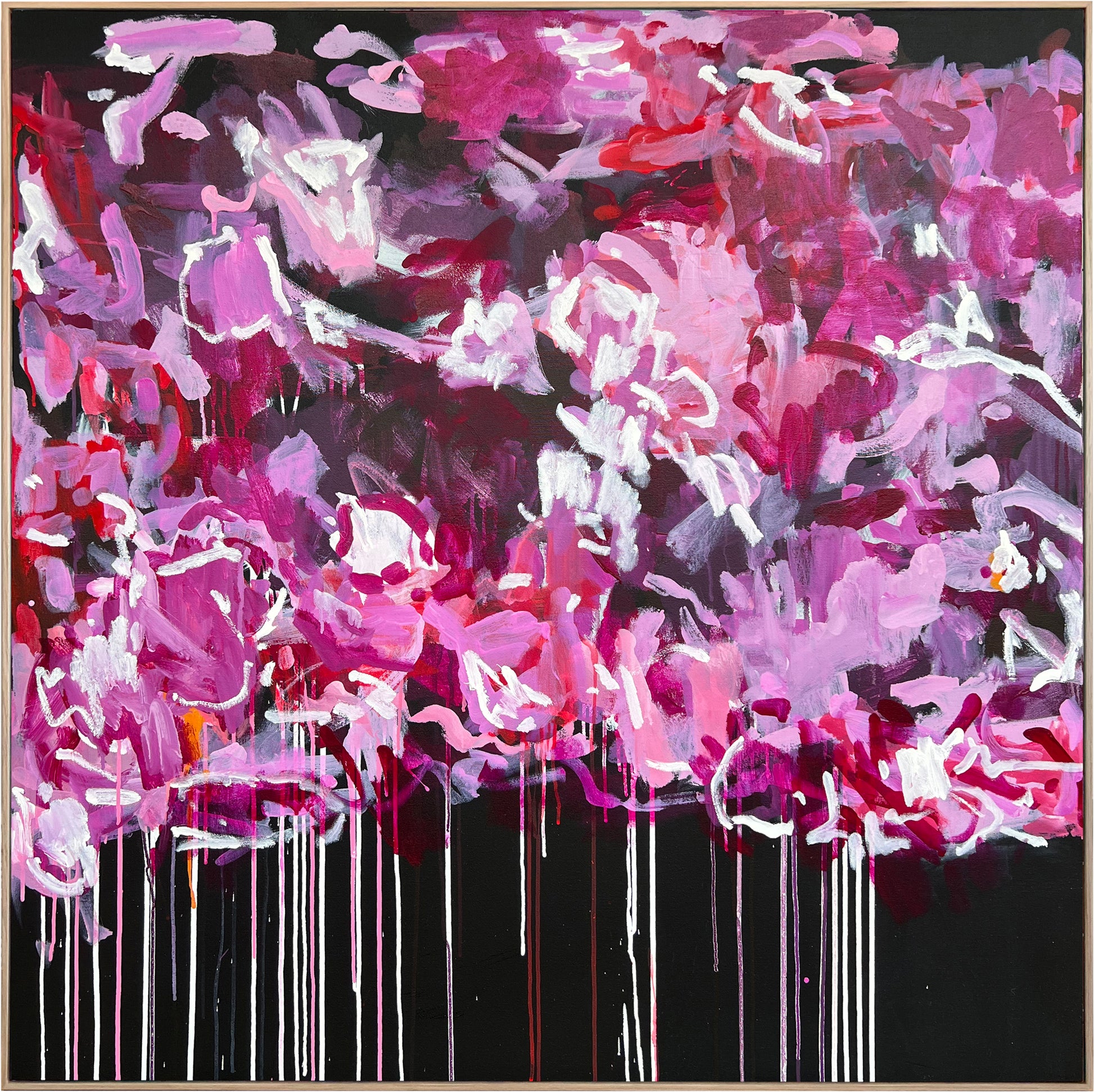 Australian abstract artist | large pink painting | modern art | Perth artistAustralian abstract artist | large pink painting | modern art | Perth artist
