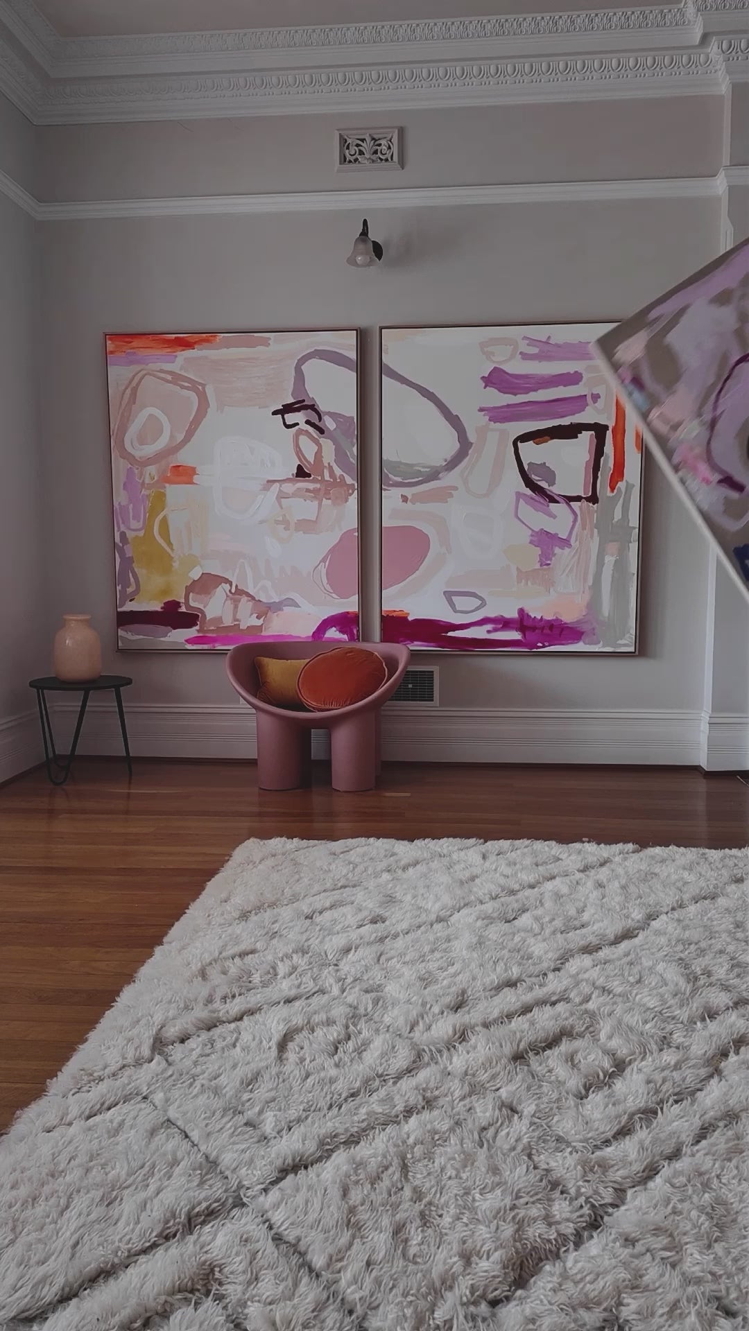 Australian abstract artist | large colourful painting | modern art | Perth artist